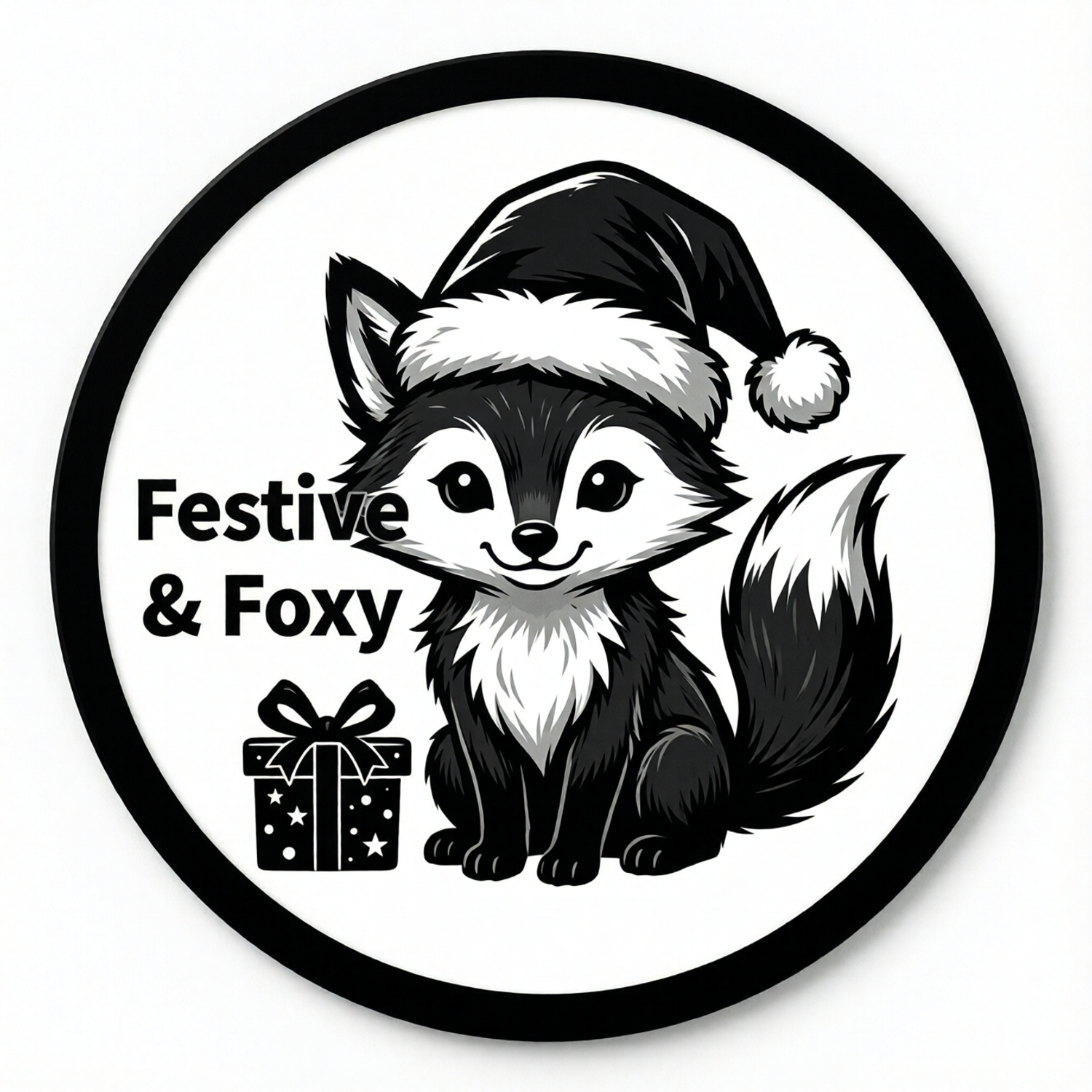 Festive & Foxy Christmas Coaster