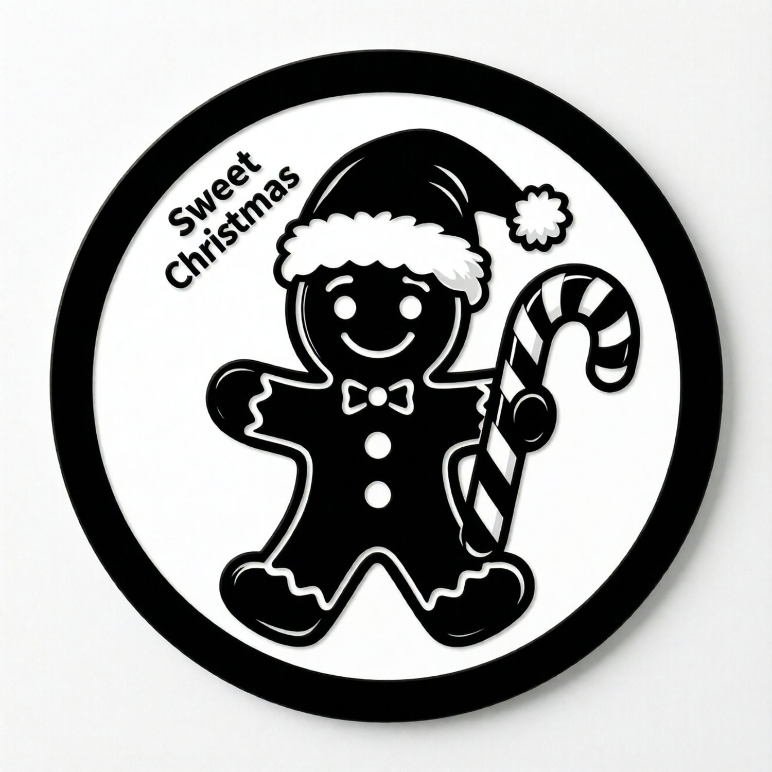 Sweet Christmas Gingerbread Coaster