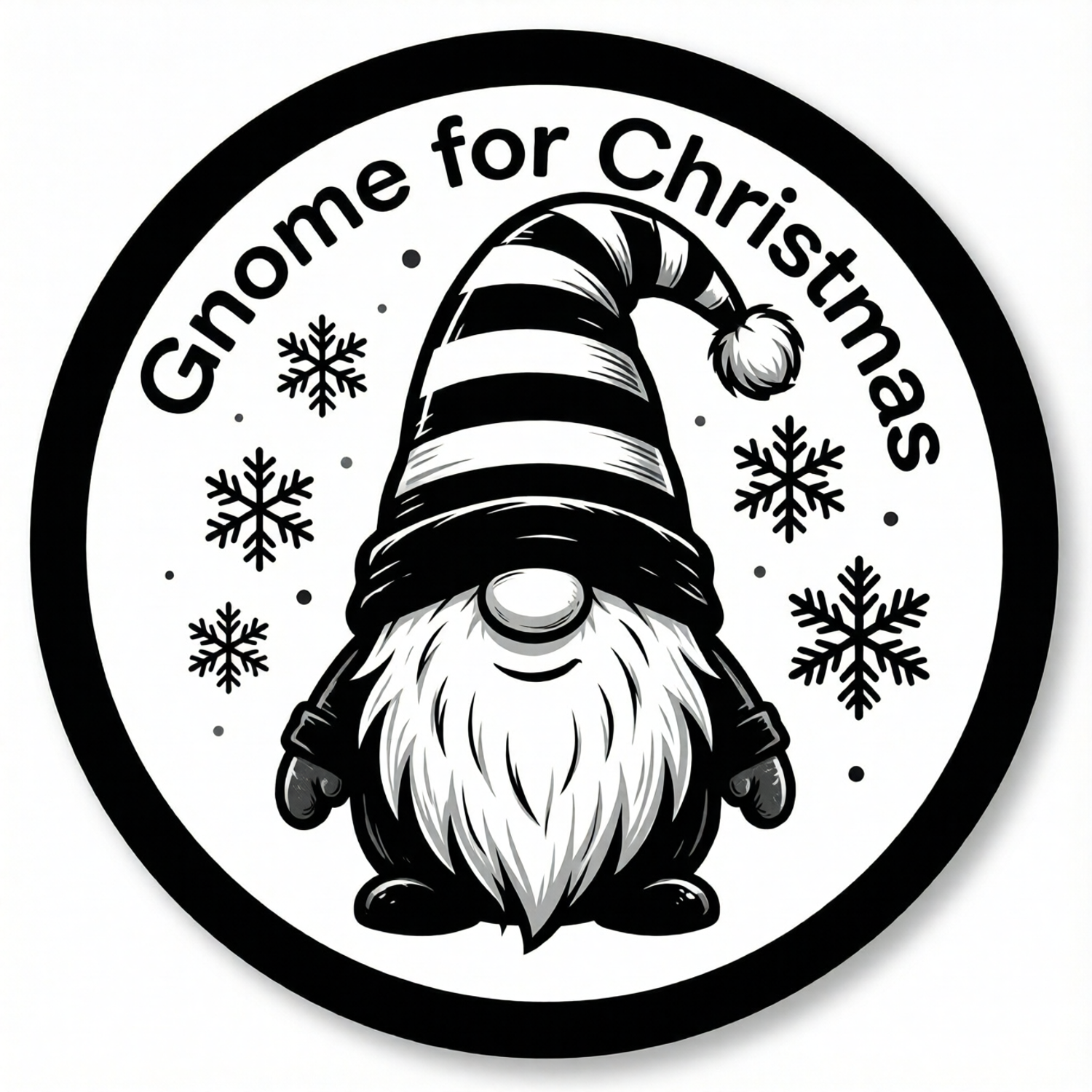 Gnome for Christmas Gonk Coaster