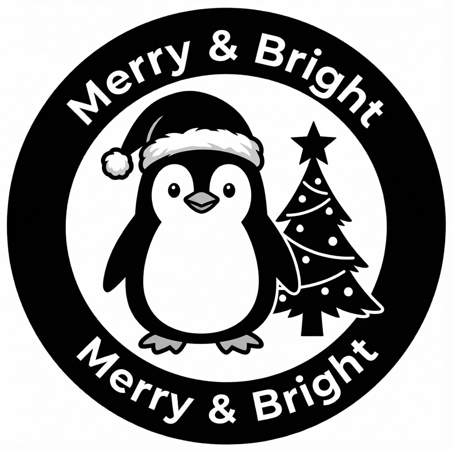 Merry & Bright Penguin Coaster
