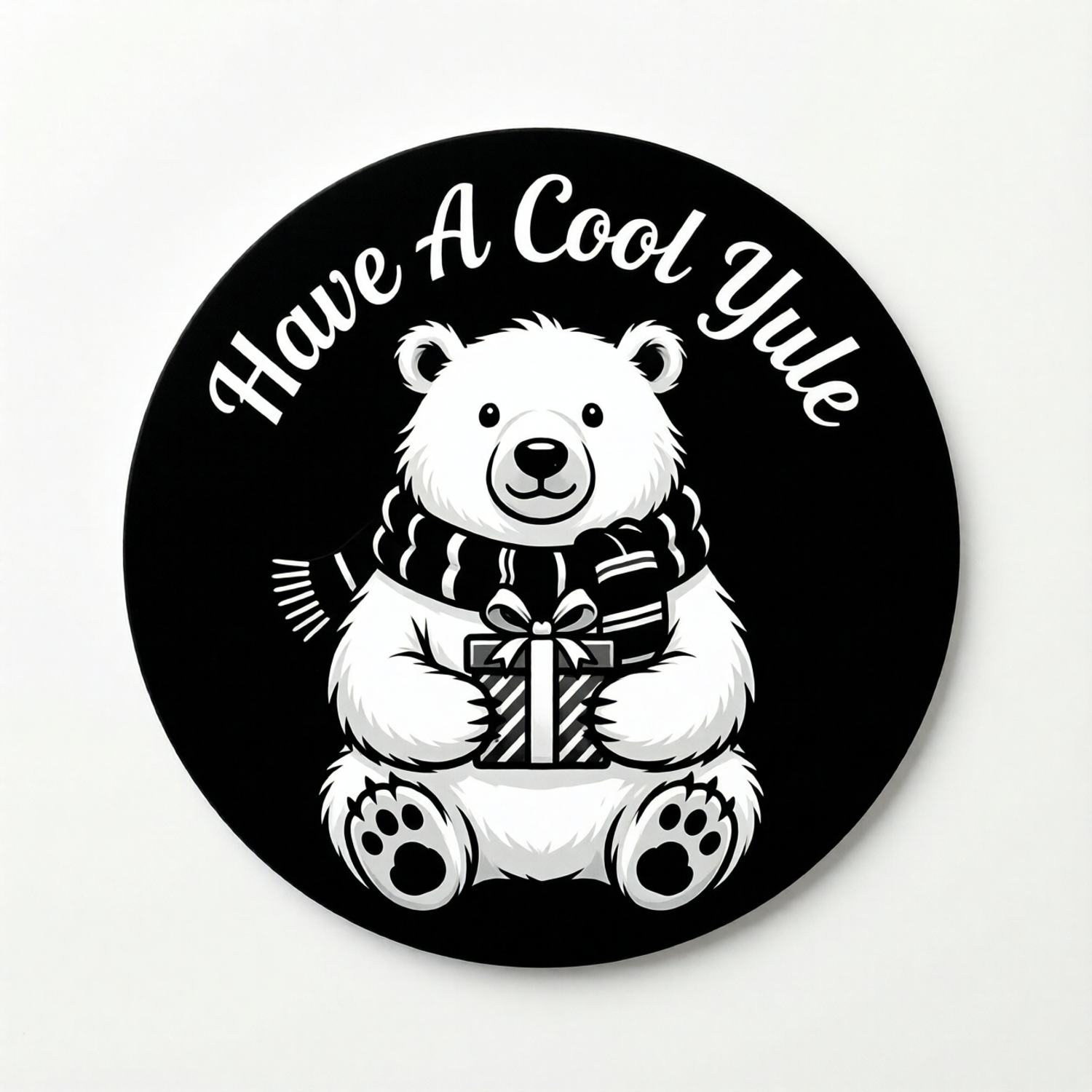Have a Cool Yule Polar Bear Coaster