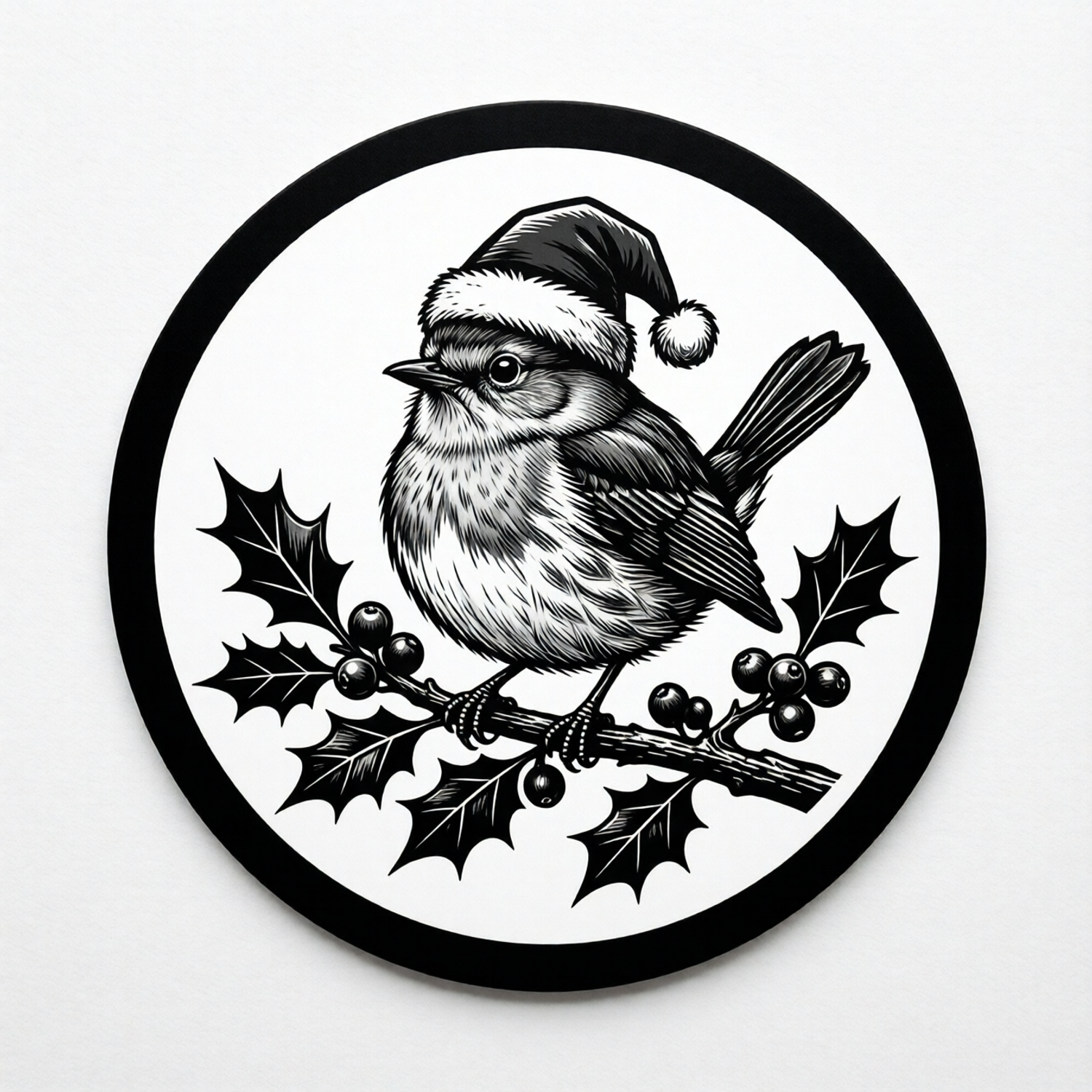 Christmas Robin Coaster