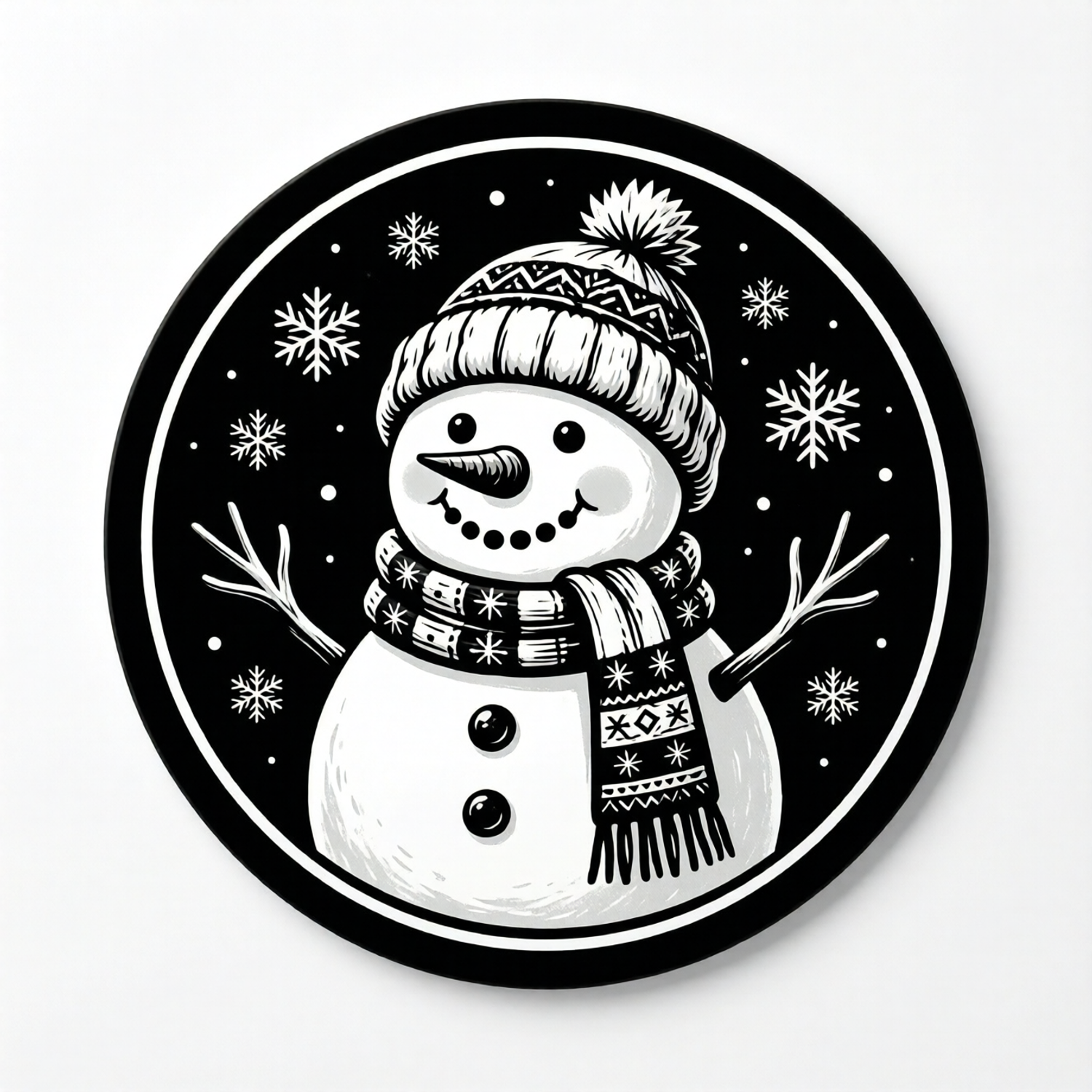 Christmas Snowman Coaster