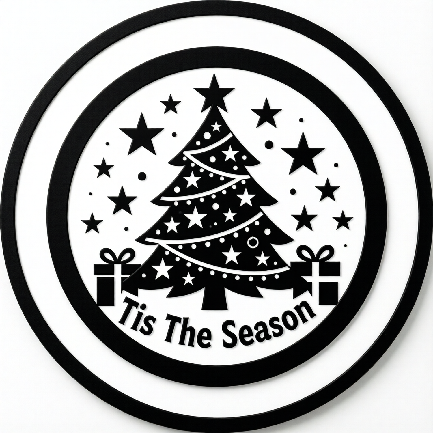 ’Tis the Season Christmas Tree Coaster