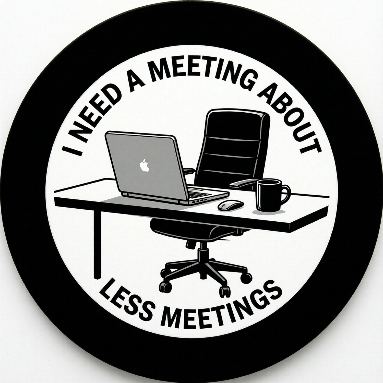 Less Meetings Coaster