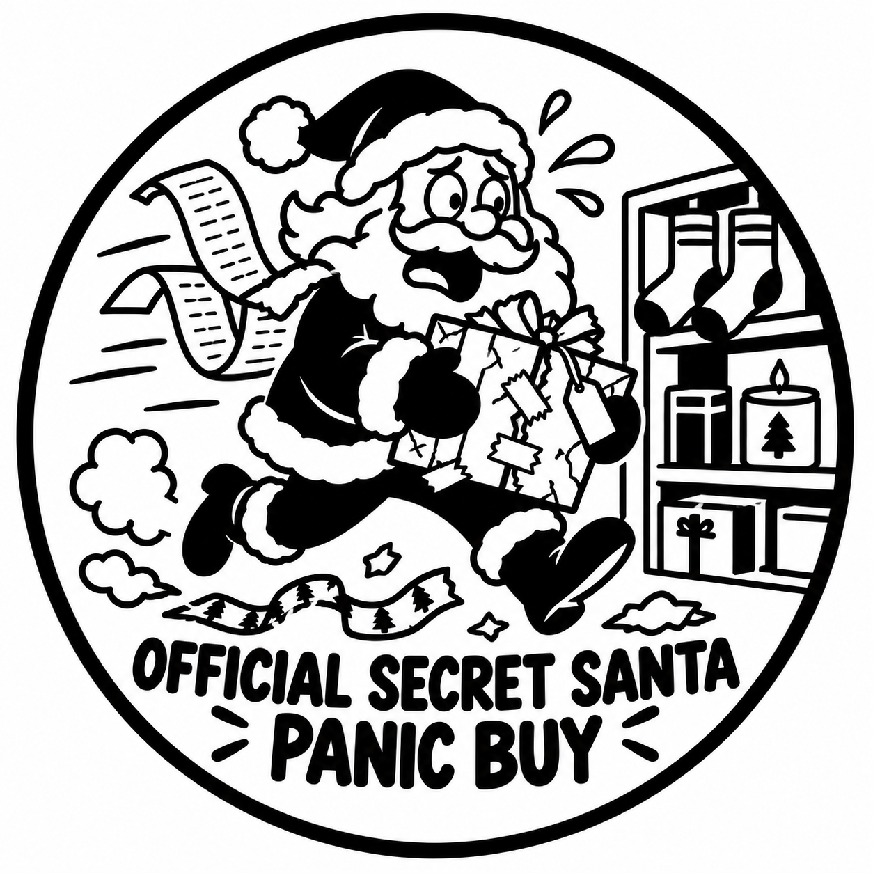 Official Secret Santa Panic Buy Coaster